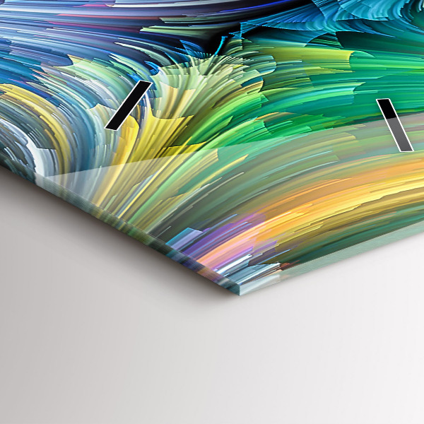 Vertical wall clock Abstraction hall