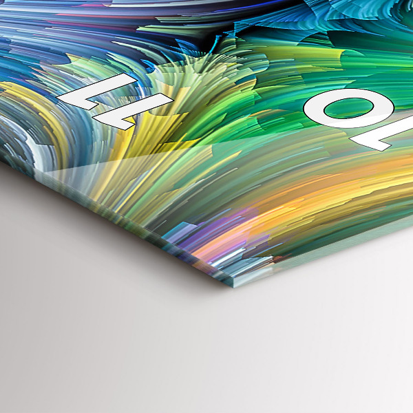 Vertical wall clock Abstraction hall