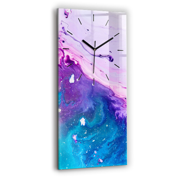 Vertical wall clock Colorful background