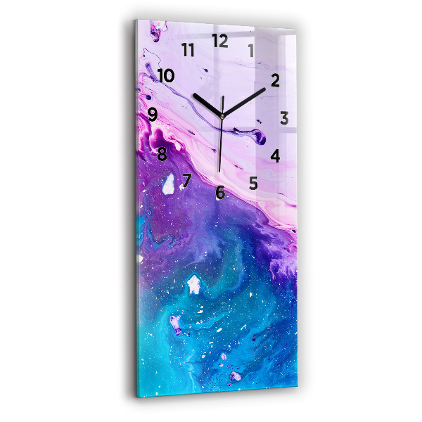 Vertical wall clock Colorful background