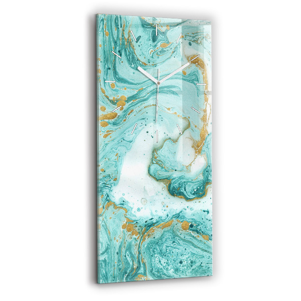 Vertical wall clock Marble texture