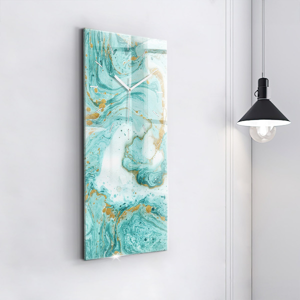 Vertical wall clock Marble texture