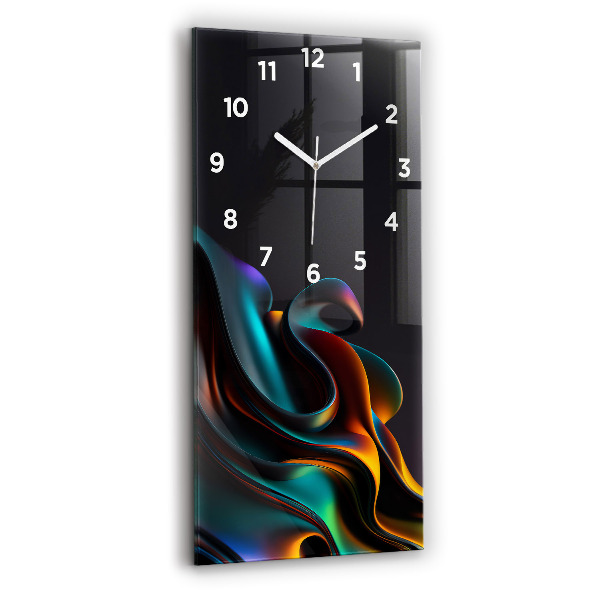 Vertical wall clock Futuristic wave