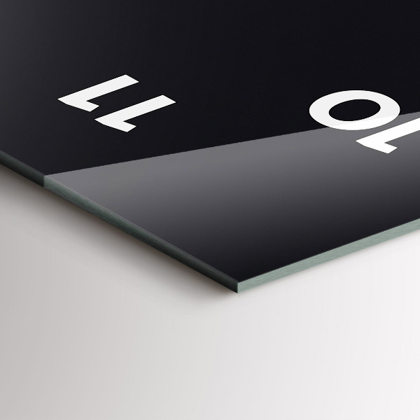 Vertical wall clock Futuristic wave