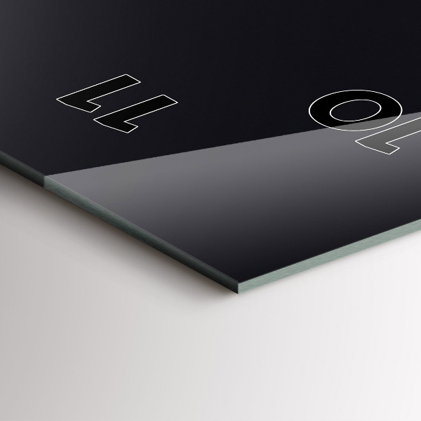 Vertical wall clock Futuristic wave