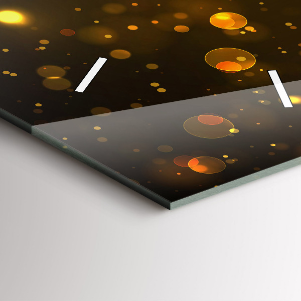 Vertical wall clock Gold dust