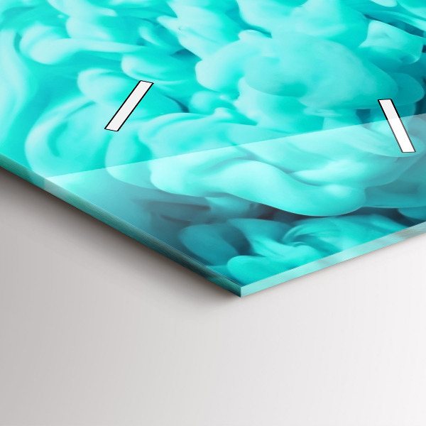 Vertical wall clock Modern art - spots