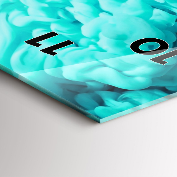 Vertical wall clock Modern art - spots