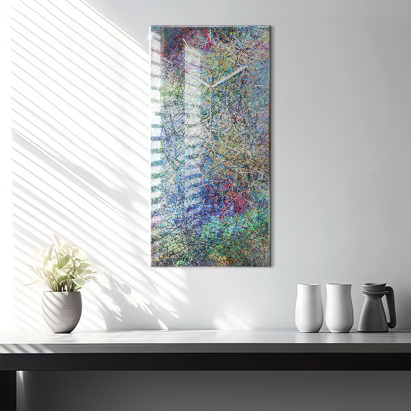 Vertical wall clock Abstraction - Emotions