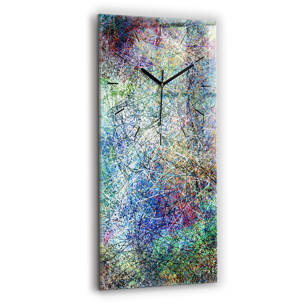Vertical wall clock Abstraction - Emotions