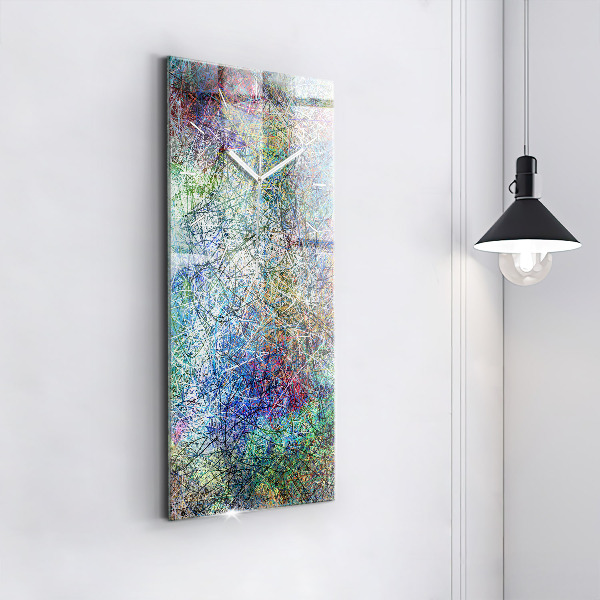 Vertical wall clock Abstraction - Emotions