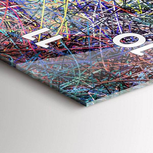 Vertical wall clock Abstraction - Emotions