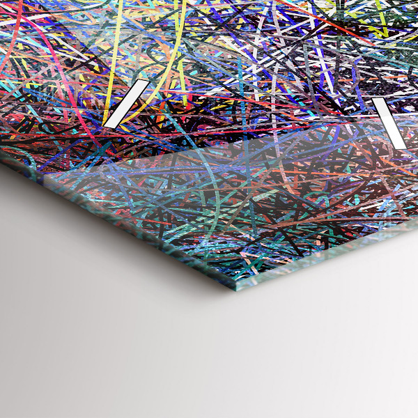 Vertical wall clock Abstraction - Emotions