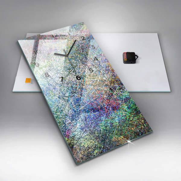 Vertical wall clock Abstraction - Emotions