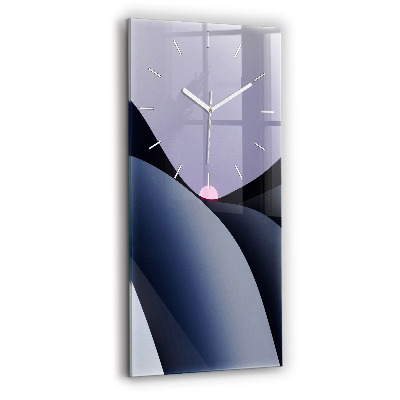 Vertical wall clock Abstraction sun