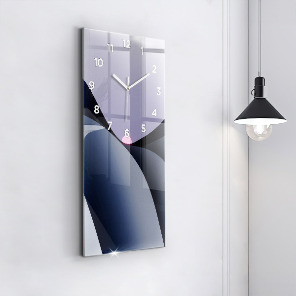 Vertical wall clock Abstraction sun