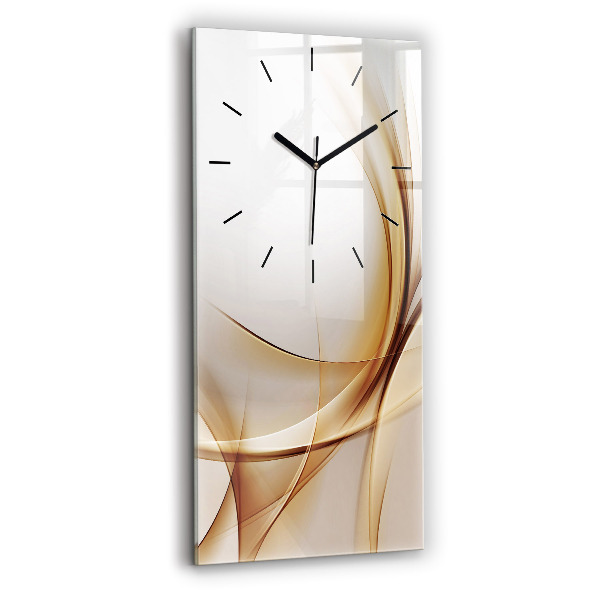 Vertical wall clock Golden abstraction
