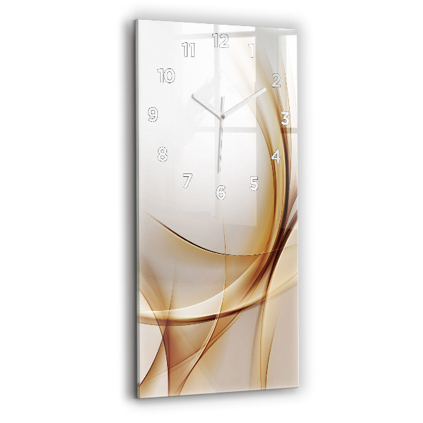 Vertical wall clock Golden abstraction