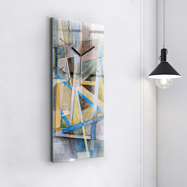 Vertical wall clock Impressionist painting