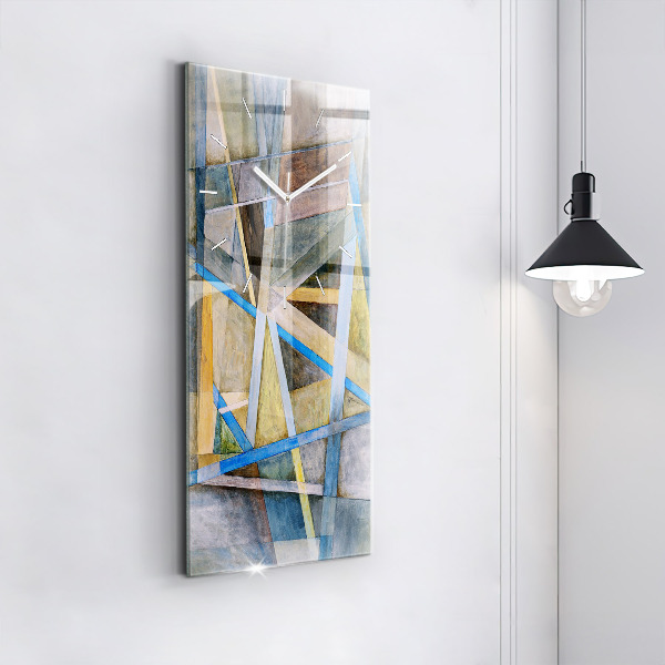 Vertical wall clock Impressionist painting