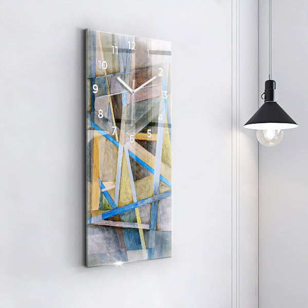 Vertical wall clock Impressionist painting