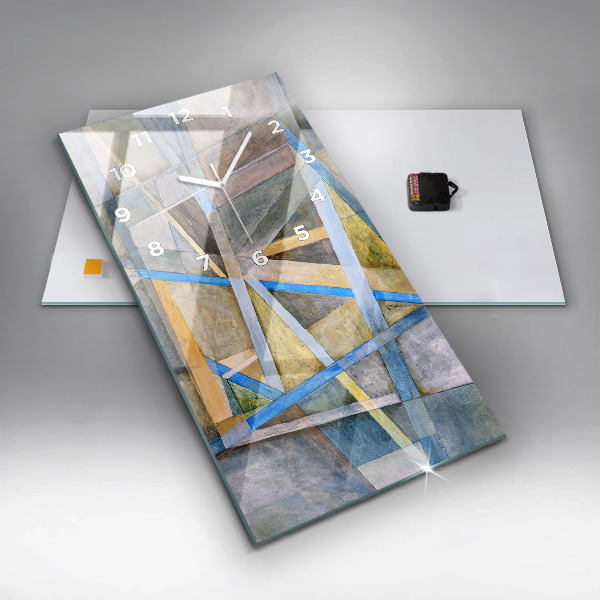 Vertical wall clock Impressionist painting