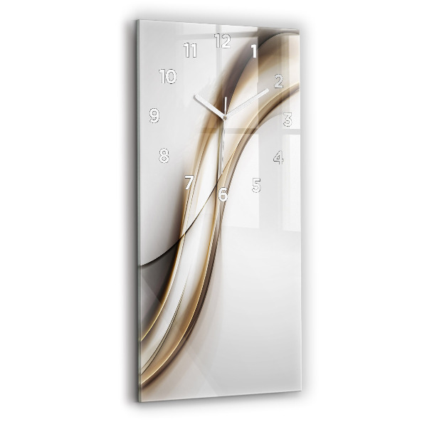 Vertical wall clock Abstract lines