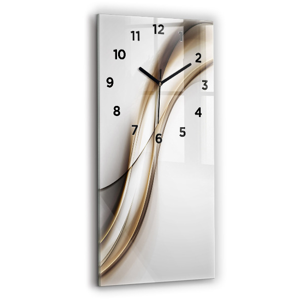 Vertical wall clock Abstract lines