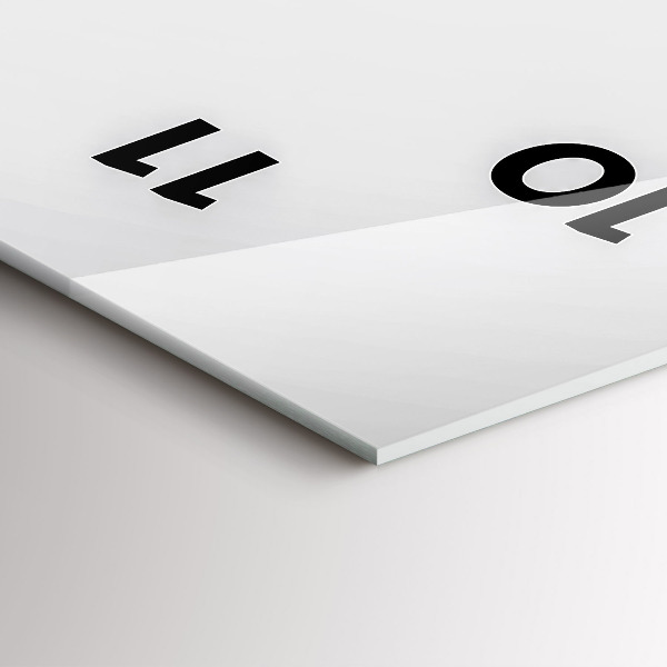 Vertical wall clock Abstract lines