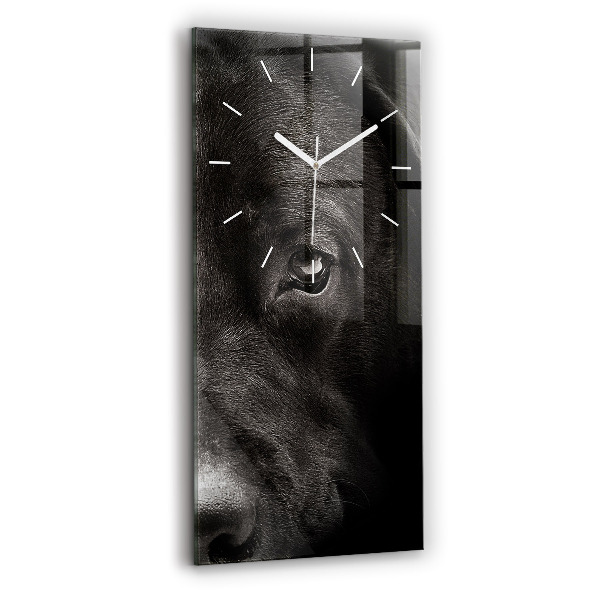 Vertical wall clock Scottish Fold Dog and Cat