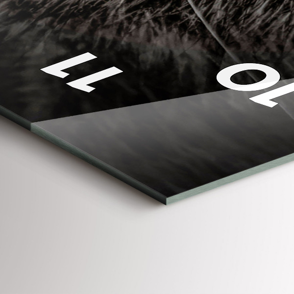 Vertical wall clock Scottish Fold Dog and Cat