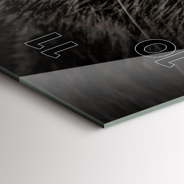 Vertical wall clock Scottish Fold Dog and Cat