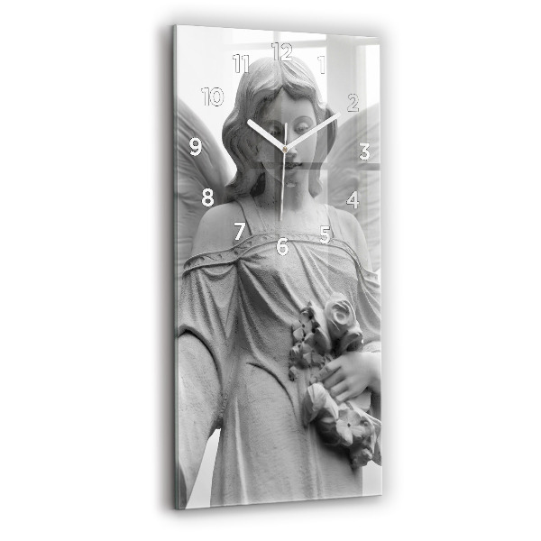 Vertical wall clock Old Angel Sculpture