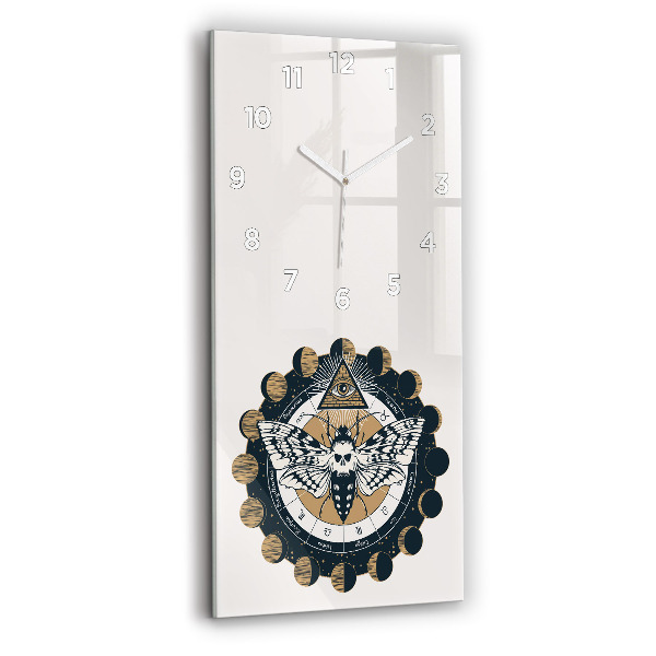 Vertical wall clock Moon Phases and the Eye