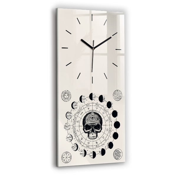 Vertical wall clock Moon phases