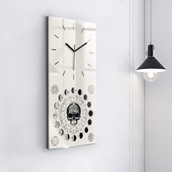 Vertical wall clock Moon phases