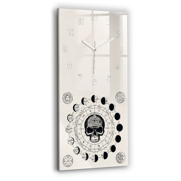 Vertical wall clock Moon phases