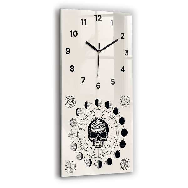 Vertical wall clock Moon phases