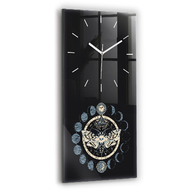 Vertical wall clock Moon phases