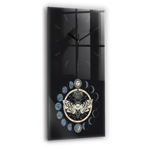 Vertical wall clock Moon phases