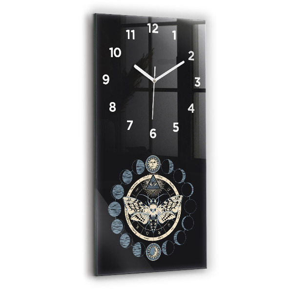 Vertical wall clock Moon phases