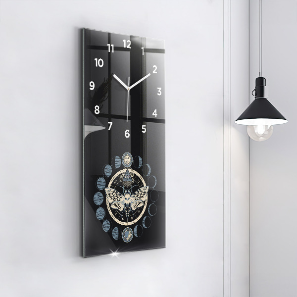 Vertical wall clock Moon phases