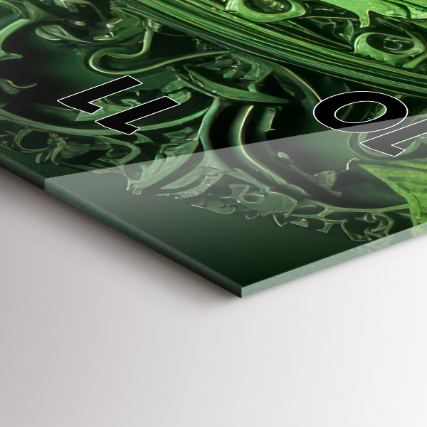 Vertical wall clock Green mechanism