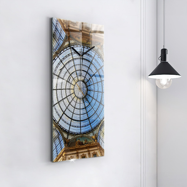 Vertical wall clock Shopping mall in Milan