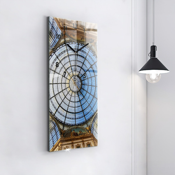 Vertical wall clock Shopping mall in Milan