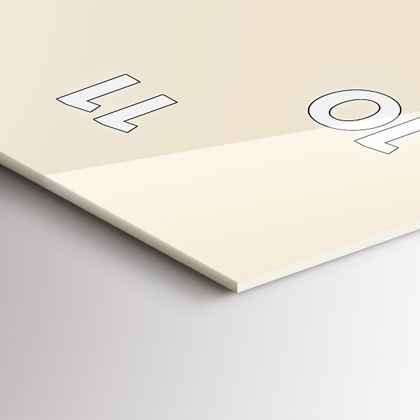 Vertical wall clock Abstract deer