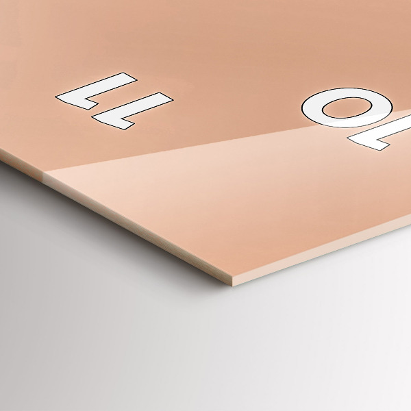 Vertical wall clock Flamingo illustration