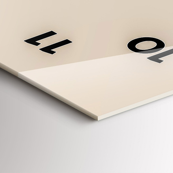 Vertical wall clock Man with a pipe