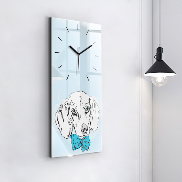Vertical wall clock Puppy dog