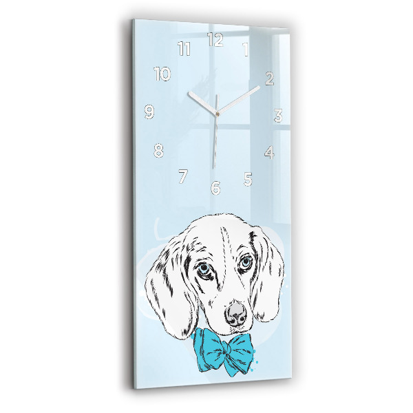 Vertical wall clock Puppy dog